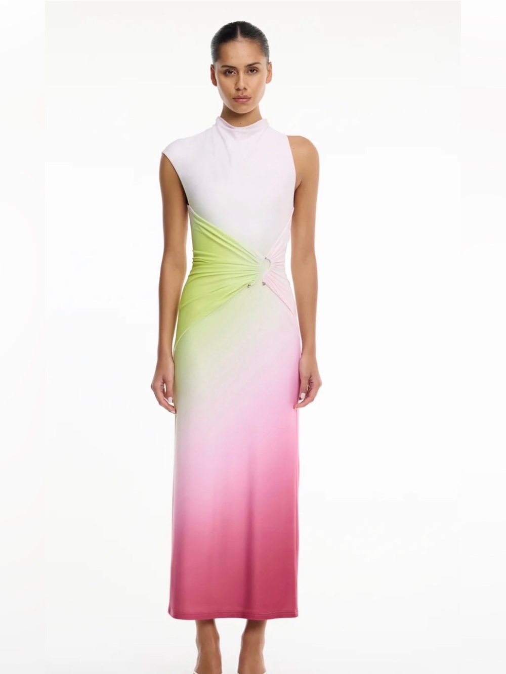 NWT Significant Other Amren Citrus Dusk Ombré Maxi Dress US 4